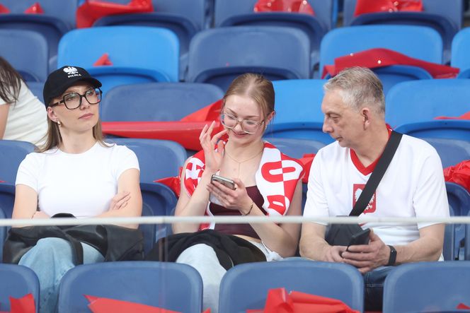 Kibice na meczu Polska - Mołdawia