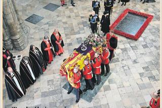 Okładki brytyjskich gazet dzień po pogrzebie Krolowej