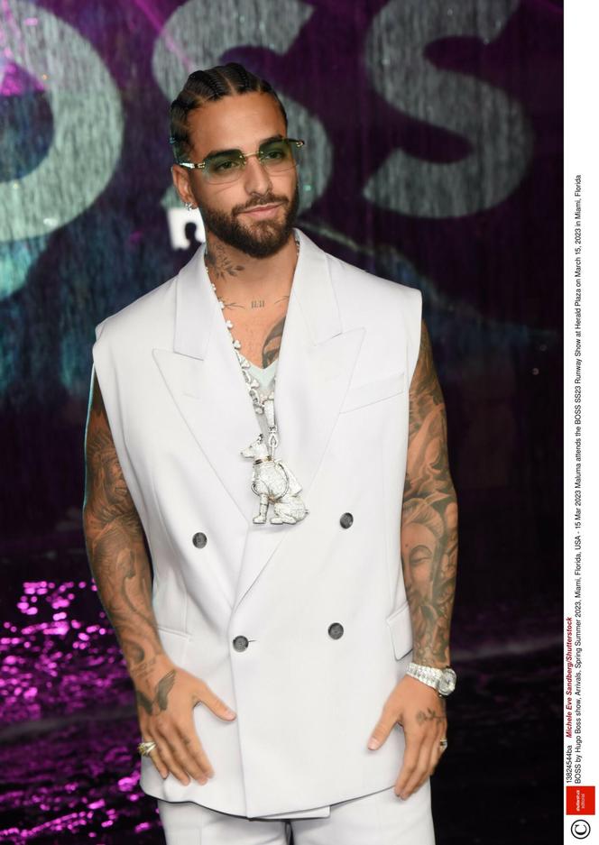 Maluma na pokazie Bossa w Miami, 2023