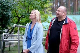 M jak miłość odc. 1842. Jagoda (Katarzyna Kołeczek), Tadeusz (Bartłomiej Nowosielski)