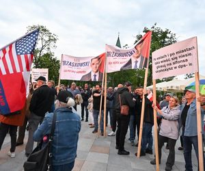 Karol Nawrocki na zorganizowanej przez telewizję Republika debacie przedwyborczej w Końskich
