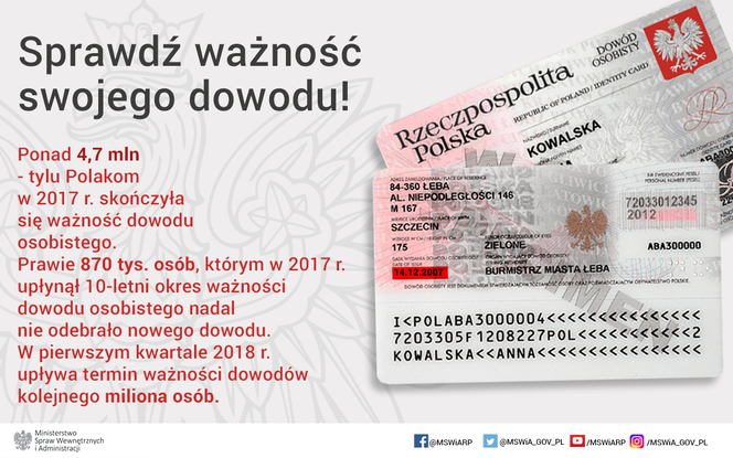 Nie warto zwlekać z wymianą dowodu osobistego