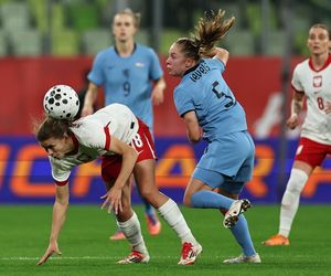 Marta Nawrocka na meczu Polska - Holandia