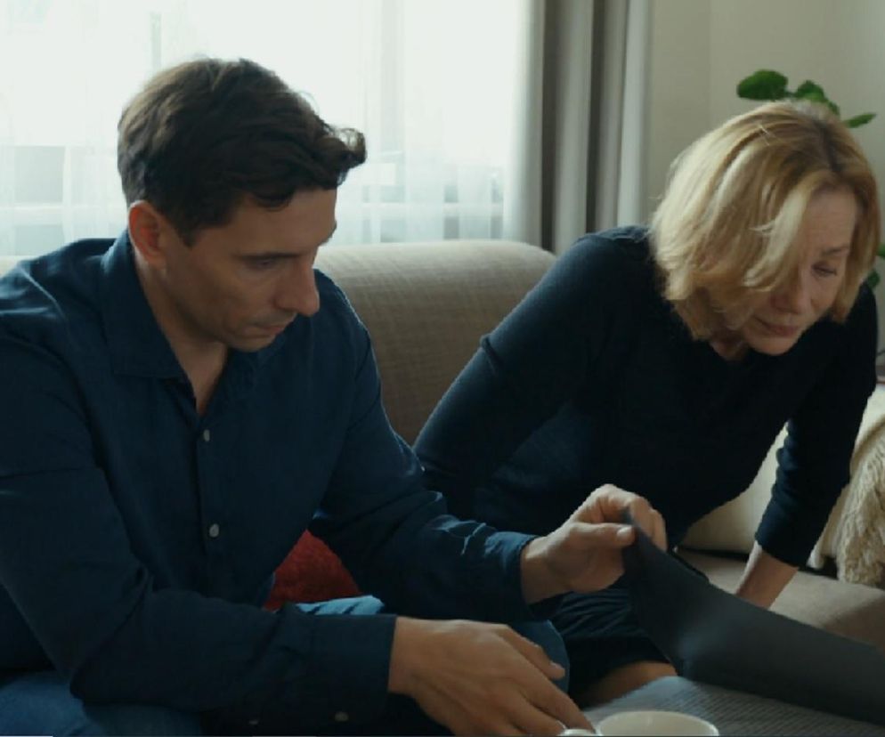 Barwy szczęścia, odcinek 3183. Tomasz (Jakub Sokołowski), Wanda (Maja Barełkowska)