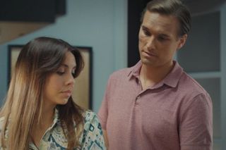 M jak miłość, odcinek 1833. Aneta (Ilona Janyst), Olek (Maurycy Popiel)