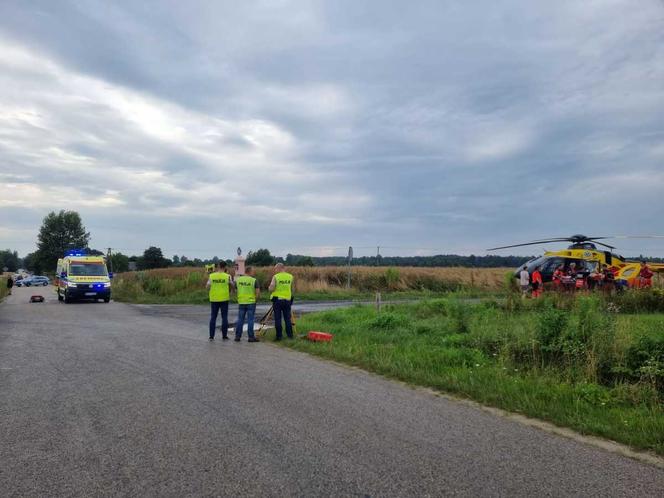 Rowerzysta zginął w wypadku w miejscowości Kobiele Małe