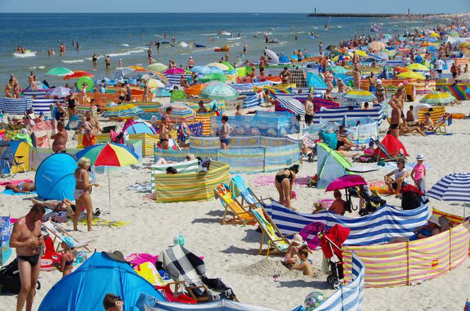 Parawany na plaży