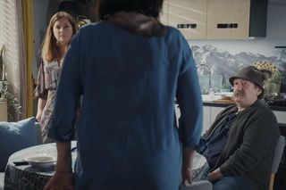 M jak miłość odc. 1869. Haneczka (Elżbieta Firek), stryj Jędrzej Gutowski (Piotr Majerczyk), Marysia (Małgorzata Pieńkowska)