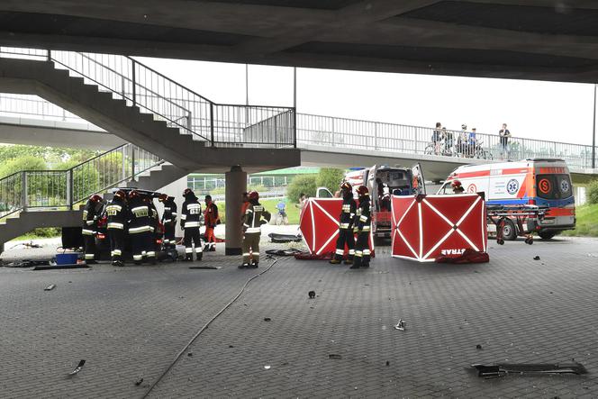 Wypadek koło Wału Miedzyszyńskiego