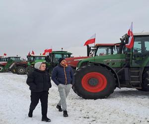 Rolnicy w Wejherowie. Protest na drodze krajowej nr 6