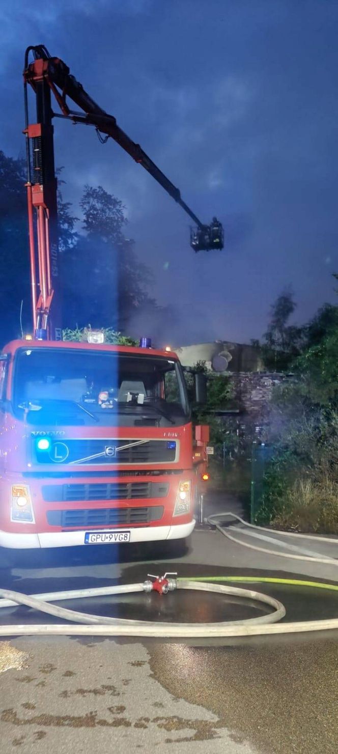 Pożar pustostanu (23.08.2025)