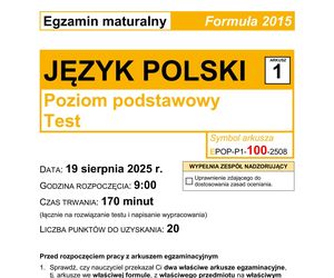 Matura 2025 FORMUŁA 2015