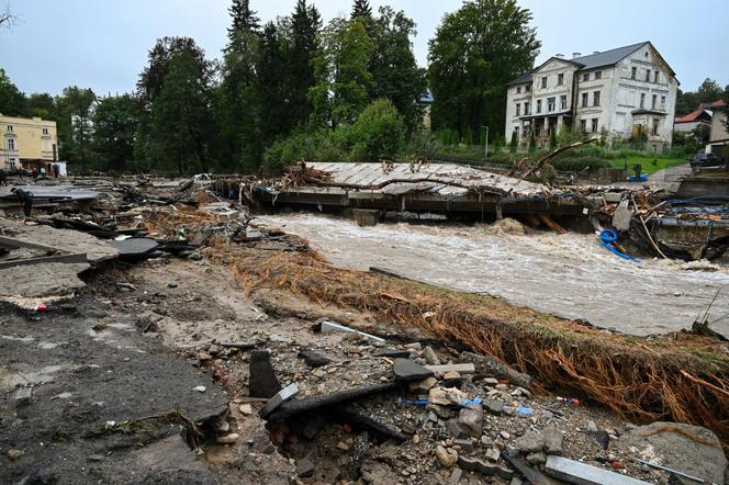 Lądek Zdrój po przejściu fali