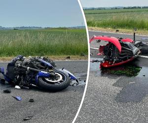 Koszmarny wypadek motocyklistów. Kobieta i mężczyzna nie żyją. Z maszyn zostały strzępy
