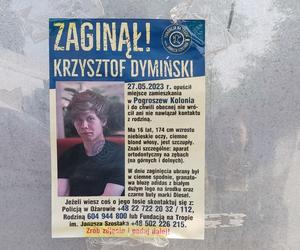 Zaginiony Krzysztof Dymiński