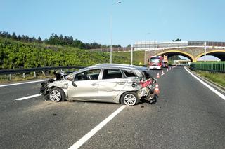 Wypadek na A4 koło Brzeska - 2.06.2023r.