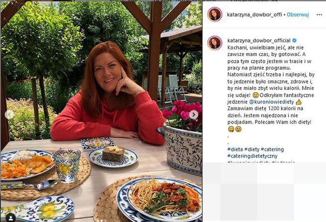 Katarzyna Dowbor na diecie