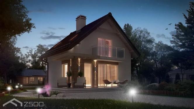 Projekt domu Z264 - wizualizacje i plany