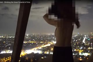 Dwójka Duńczyków na piramidzie Cheopsa w Gizie robiła nagie zdjęcia. 