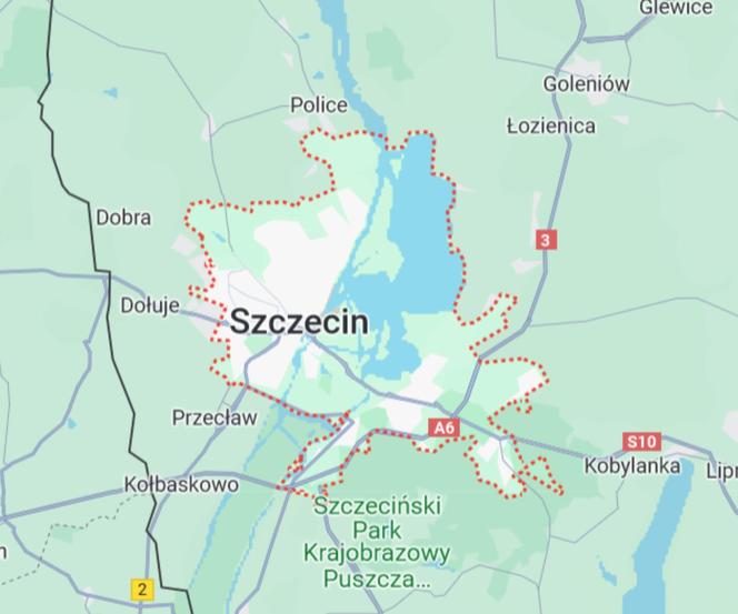 7. Szczecin - 	391 566 mieszkańców (2022 r.)