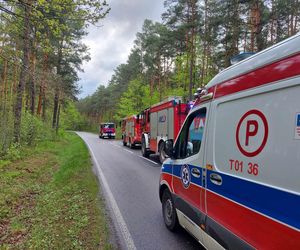Dachowanie na drodze Wąchock - Mirzec