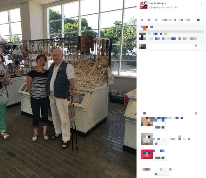 Wałęsa poczuł wakacje! Z kijkami ruszył na molo! [ZDJĘCIA]