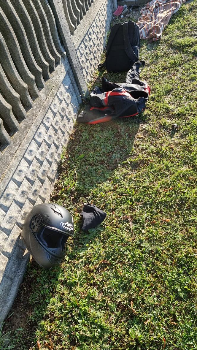 17-letni motocyklista uderzył w betonowy płot