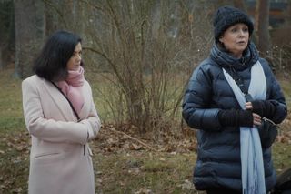 M jak miłość, odcinek 1868. Kinga (Katarzyna Cichopek), Marysia (Małgorzata Pieńkowska)