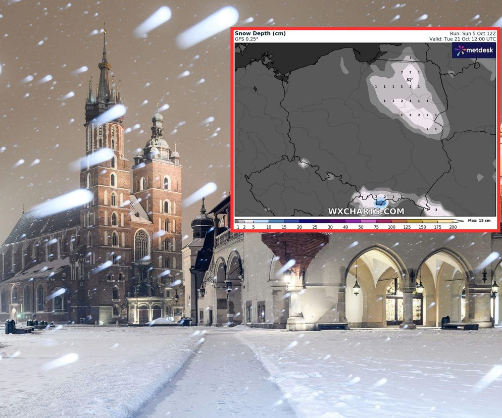 Śnieg w Polsce już nie tylko w Tatrach. Pierwsze opady prognozowane w kilku województwach