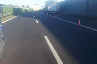 Kolzija na 501 km autostrady A4 w kierunku Krakowa