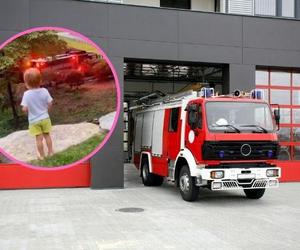 To, co zrobił ten strażak, zachwyciło internautów. Ile frajdy dał maluchowi!