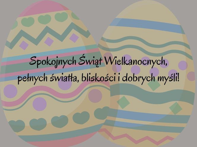 Kartka wielkanocna z życzeniami