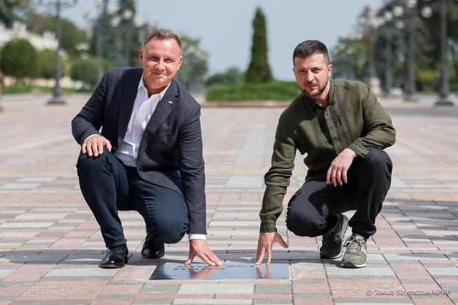 Andrzej Duda i Wołodymyr Zełenski