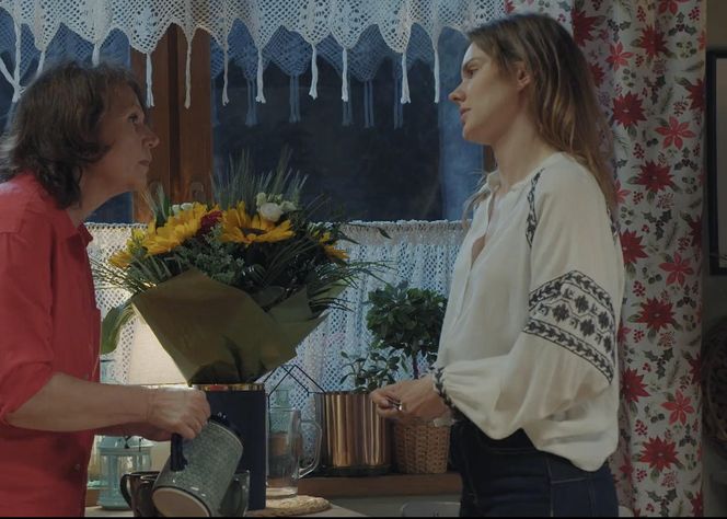 M jak miłość, odcinek 1886. Franka (Dominika Kachlik), Marysia (Małgorzata Pieńkowska)