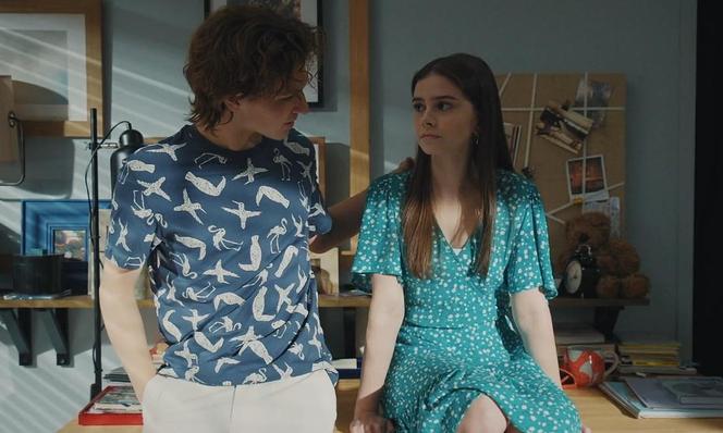 M jak miłość odc. 1765. Wojtek (Aleksander Szeląg), Basia (Karina Woźniak)