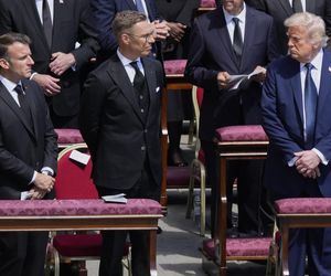 Trump powiedział to do Macrona na pogrzebie! Nie powinieneś tu być