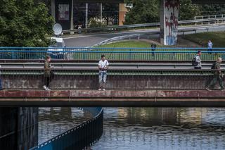 Wędkarz przy Węźle Kliniczna