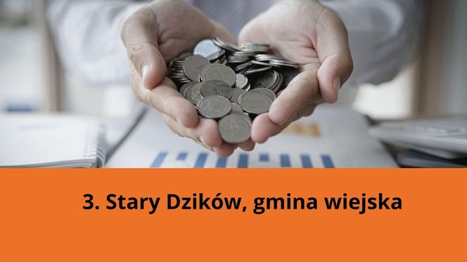 3. Stary Dzików, gmina wiejska: 11 439,5 zł na jednego mieszkańca