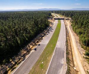 Plac budowy S1 Oświęcim - Dankowice w sierpniu 2024