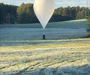 Balon z Białorusi wylądował w Polsce. Policja na miejscu