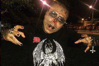 Mężczyzna usunął nos i uszy, aby wyglądać jak żywy trup