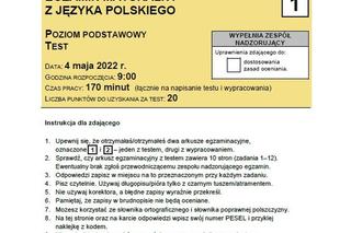 Matura maj 2022 - język polski: ARKUSZ, ZADANIA