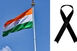 Żałoba narodowa w Indiach. Flagi opuszczono do połowy masztów