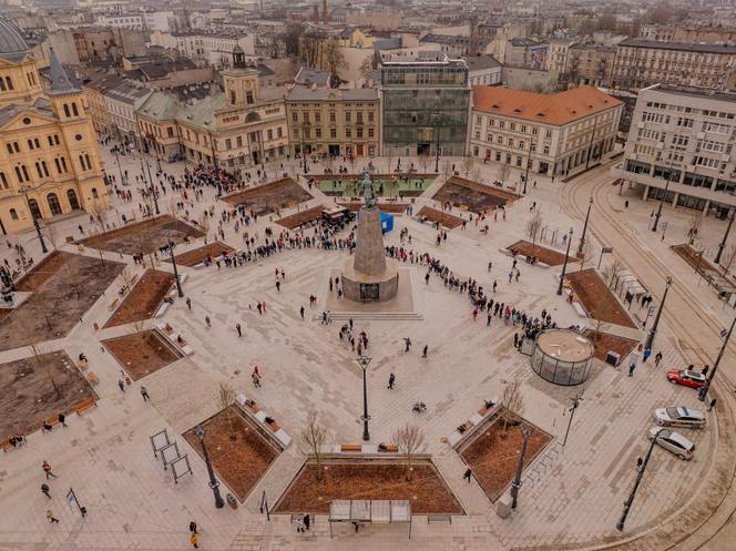 Plac Wolności w Łodzi po remoncie