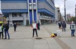 Protest przeciwko wyborom korespondencyjnym w Katowicach 