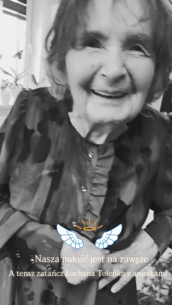 Herbuś pięknie pożegnała babcię