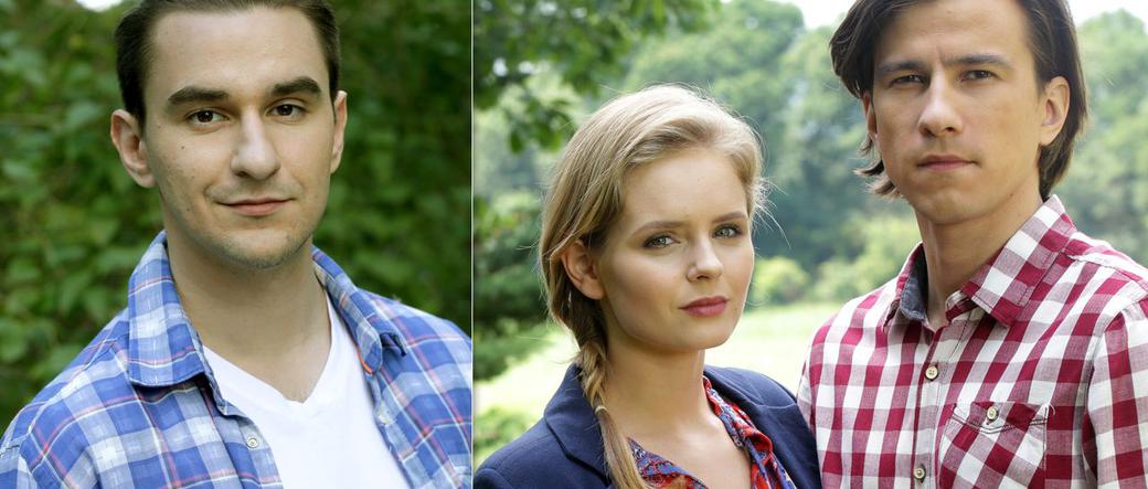 M jak miłość odcinek 1319, Justyna (Olga Kalicka), Maciek (Kamil Mróz), Franek (Piotr Nerlewski)