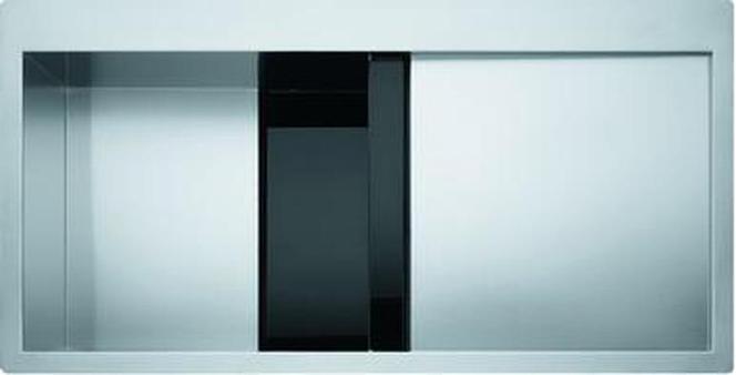 Zlewozmywak Franke Cristal: asymetria dwóch materiałów
