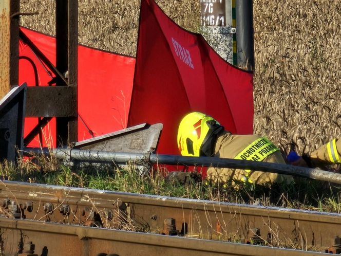 Tragedia na przejeździe kolejowym pod Gnieznem. Nie żyje kierowca osobówki!