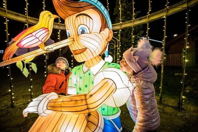 Ogród Świateł Pinokio w Legendii Wesołym Miasteczku 2022